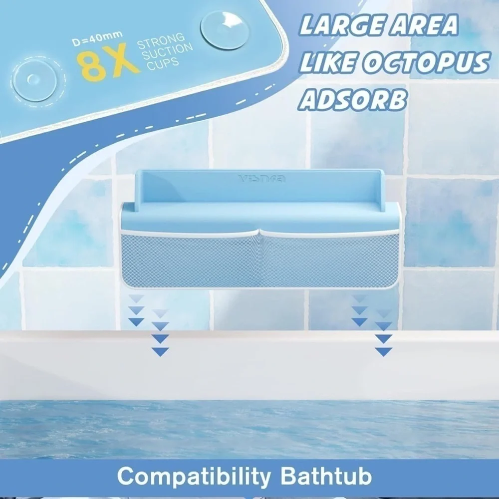 Brand New Bathtub Splash Guard Toy Holder 22
